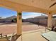 Covered patio and view of the backyard at 9561 W Debbie Pl, Arizona City, AZ 85123