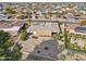 Aerial view showing home's location and neighborhood context at 9729 W Pinecrest Dr, Sun City, AZ 85351