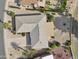 Bird's eye view of the home and its surrounding landscape at 9729 W Pinecrest Dr, Sun City, AZ 85351