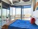 Bedroom with city views and private balcony at 1 E Lexington Ave # 1507, Phoenix, AZ 85012