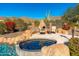 Inviting spa and fire pit perfect for outdoor entertaining at 12159 N 120Th Way, Scottsdale, AZ 85259