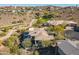 Aerial view of home showcasing the pool, patio, and mature desert landscaping at 13412 N 14Th Pl, Phoenix, AZ 85022