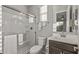 Guest bathroom with a shower/tub combo and single vanity at 13648 W Desert Glen Dr, Sun City West, AZ 85375