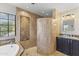 Bathroom with a large walk-in shower and double vanity at 1848 E Mallory St, Mesa, AZ 85203