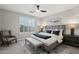 Main bedroom with plush bed, window seating and neutral decor at 26645 N 42Nd St, Cave Creek, AZ 85331