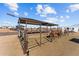Metal stable with two horses, in a large lot at 28813 N 201St Ave, Wittmann, AZ 85361