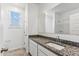 Clean bathroom with single vanity and granite countertop at 40055 W Venture Rd, Maricopa, AZ 85138