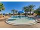 Fun kiddie pool with mushroom water feature at 42493 W Candyland Pl, Maricopa, AZ 85138