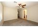 Spacious bedroom with neutral decor and ceiling fan at 4380 E Renee Dr, Phoenix, AZ 85050