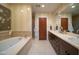 Bathroom has a separate shower, a soaking tub, double sinks, and a walk-in closet at 4909 N Woodmere Fairway -- # 2003, Scottsdale, AZ 85251