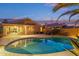 Cool off in your private kidney shaped pool at sunset at 6540 W Dublin Ct, Chandler, AZ 85226