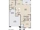 Two-story home floor plan with 2 car garage and covered patio at 7662 W Rowel Rd, Peoria, AZ 85383