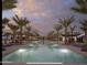 Resort-style pool with palm trees and lounge chairs at 12058 N Loma Linda St, Surprise, AZ 85388