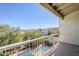 Spacious balcony overlooking pool, spa, and mountain views at 12851 N Mimosa Dr # 102, Fountain Hills, AZ 85268