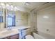 Bathroom with tub, toilet, and vanity with a mirror at 12851 N Mimosa Dr # 102, Fountain Hills, AZ 85268
