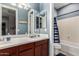 Double vanity bathroom with shower/tub at 15244 W Alexandria Way, Surprise, AZ 85379