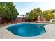 Relaxing kidney-shaped pool in a backyard oasis at 15244 W Alexandria Way, Surprise, AZ 85379