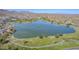 Aerial view of lake and surrounding community at 17421 E Via Del Oro --, Fountain Hills, AZ 85268