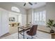 Bright home office features built-in shelving and window seating at 17421 E Via Del Oro --, Fountain Hills, AZ 85268