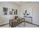 Modern home office with wood desk and stylish wall art at 17421 E Via Del Oro --, Fountain Hills, AZ 85268