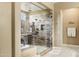Spacious walk-in shower with luxurious fixtures and plenty of room to relax at 1783 E Desert Broom Pl, Chandler, AZ 85286