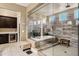 Luxurious bathroom featuring an expansive glass-enclosed shower and a soaking tub at 1783 E Desert Broom Pl, Chandler, AZ 85286