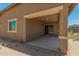 Covered patio with sliding glass door access at 25838 W Samantha Way, Buckeye, AZ 85326