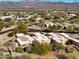 Aerial view of luxury homes in a mountain community at 27608 N Montana Dr, Rio Verde, AZ 85263