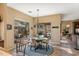 Bright breakfast nook with view of backyard and access to patio at 27608 N Montana Dr, Rio Verde, AZ 85263
