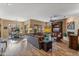 Spacious living room with fireplace and hardwood floors at 27608 N Montana Dr, Rio Verde, AZ 85263