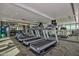 Fully equipped gym with treadmills, weights, and mirrored walls at 310 S 4Th St # 908, Phoenix, AZ 85004