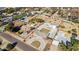 Aerial view of house, pool, and expansive lot at 3312 E Flower St, Phoenix, AZ 85018