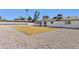 Backyard with gravel, grass, and view of home at 3312 E Flower St, Phoenix, AZ 85018
