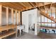 Unfinished basement with toilet, sink, and built-in shelving at 3312 E Flower St, Phoenix, AZ 85018