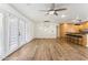 Bright dining area with hardwood floors and modern lighting at 3312 E Flower St, Phoenix, AZ 85018