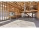 Spacious garage with loft and built-in shelving at 3312 E Flower St, Phoenix, AZ 85018