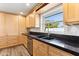 Modern kitchen with ample cabinetry and a double sink at 3312 E Flower St, Phoenix, AZ 85018