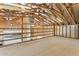 Spacious unfinished attic with high ceilings and ample storage potential at 3312 E Flower St, Phoenix, AZ 85018