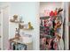 Well-organized Bedroom closet with shelving and hanging space at 3565 E Pinto Dr, Gilbert, AZ 85296