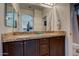 Double vanity bathroom with granite countertops at 372 N Wilson Dr, Chandler, AZ 85225