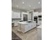 Spacious kitchen boasts white cabinets and a sizable island at 3957 E Expedition Way, Phoenix, AZ 85050