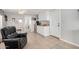 Small kitchen with white cabinets and countertop at 5241 E Lindstrom Ln, Mesa, AZ 85215