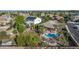 Aerial view of house with pool and backyard at 6603 W Harwell Rd, Laveen, AZ 85339