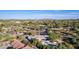 Aerial view of single-story home with pool and desert landscaping at 7760 E Carefree Dr, Carefree, AZ 85377