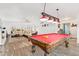 Game room featuring a pool table and wood-look floors at 7760 E Carefree Dr, Carefree, AZ 85377