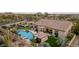 Backyard oasis with pool, spa, putting green, and expansive patio at 8040 E Laurel St, Mesa, AZ 85207