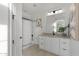 Clean bathroom with a bathtub, shower, and modern vanity at 8040 E Laurel St, Mesa, AZ 85207