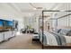 Luxurious main bedroom with large windows and private access at 8040 E Laurel St, Mesa, AZ 85207