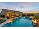 Luxury pool with spa and fire features; perfect for entertaining at 8040 E Laurel St, Mesa, AZ 85207