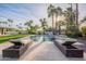 Luxury pool with lounge chairs and spa at 9254 N 82Nd St, Scottsdale, AZ 85258